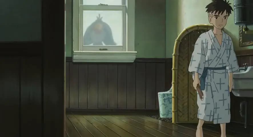 Мальчик и птица